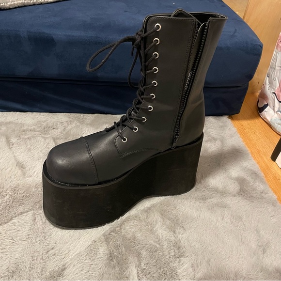 Funtasma 5" Herman Munster Frankenstein Gothic Boots Large 12-13 RIGHT SHOE ONLY - Picture 1 of 8
